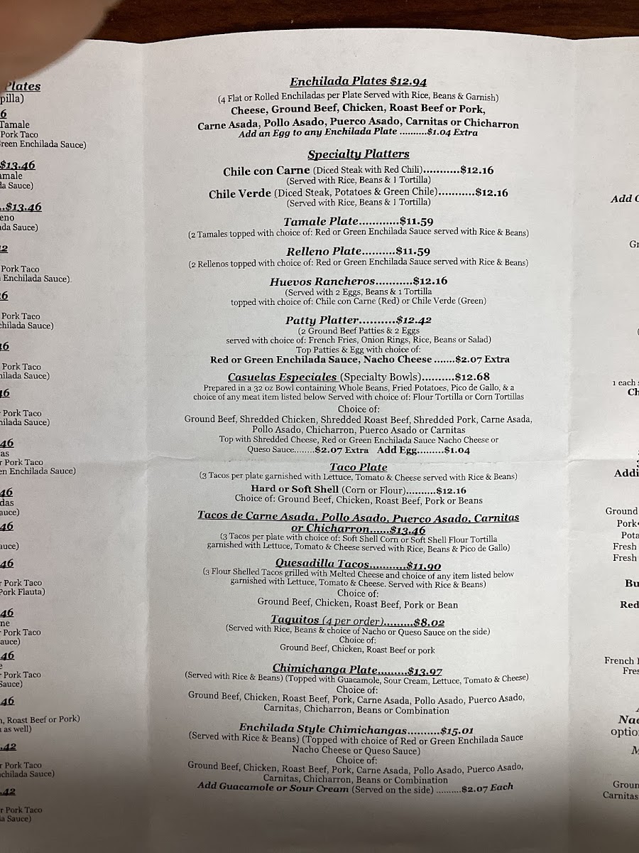 La Cocina Restaurant Menu - Image 3