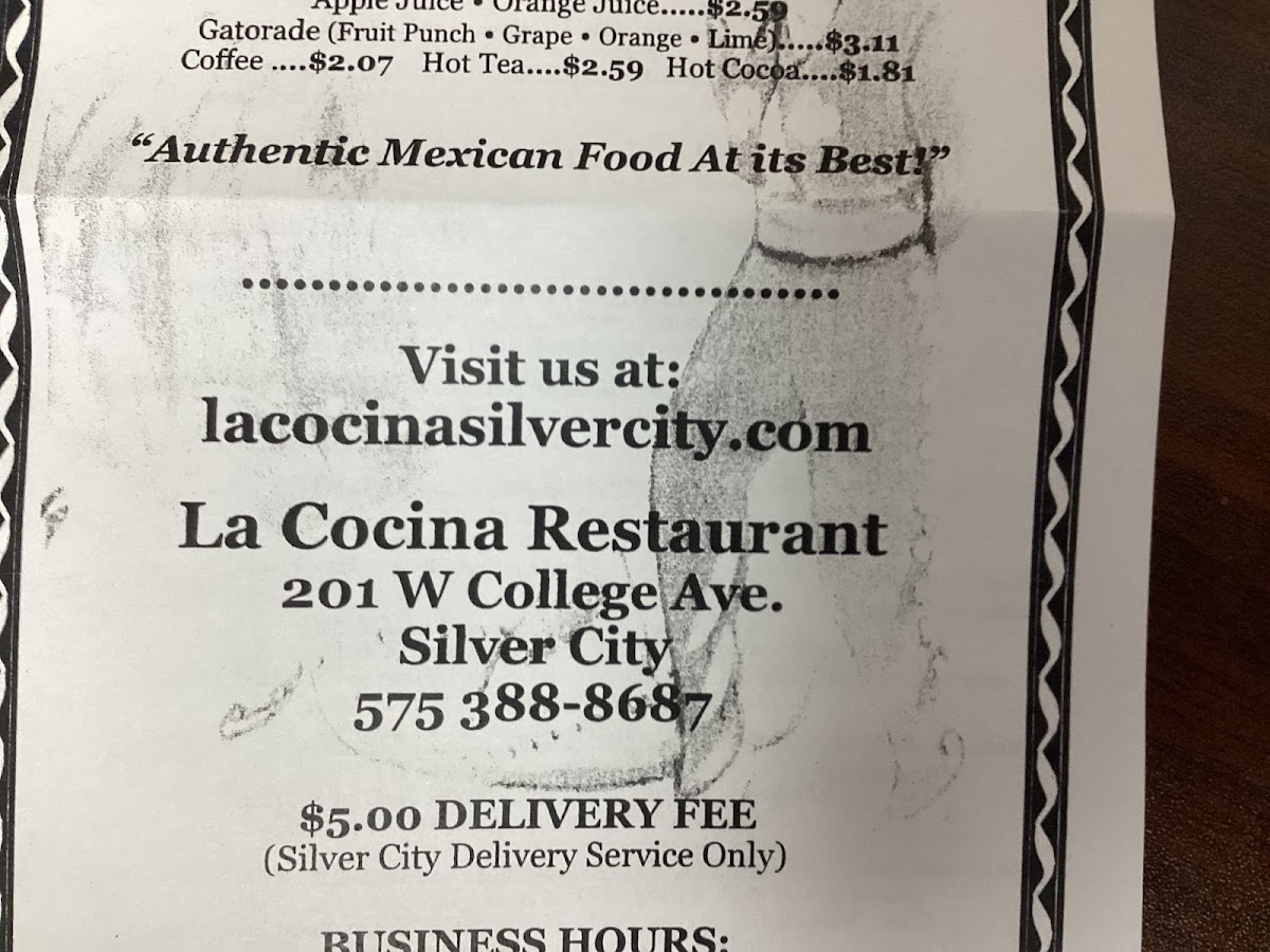 La Cocina Restaurant Menu - Image 6